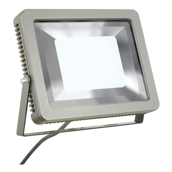 SPOODI 31, Outdoor Strahler, LED, 4000K, IP55, eckig, silbergrau, 55W,