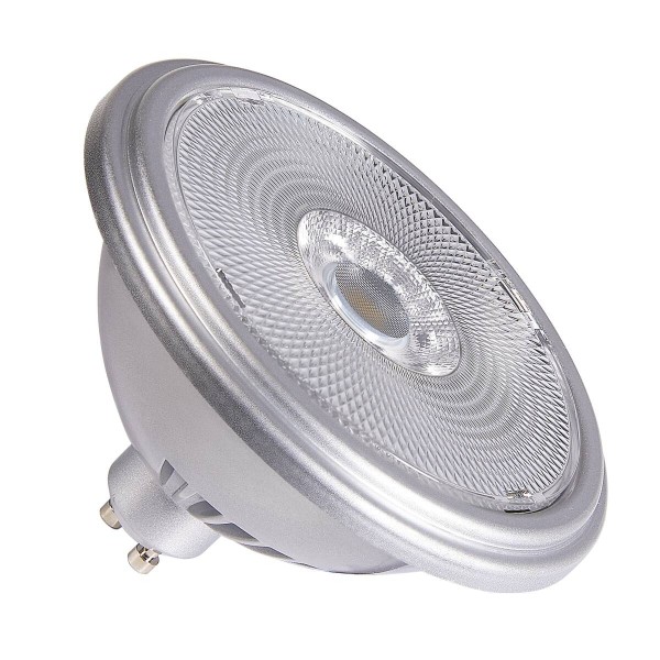 QPAR111 GU10, LED Leuchtmittel silber 12, 5W 2700K CRI90 30°