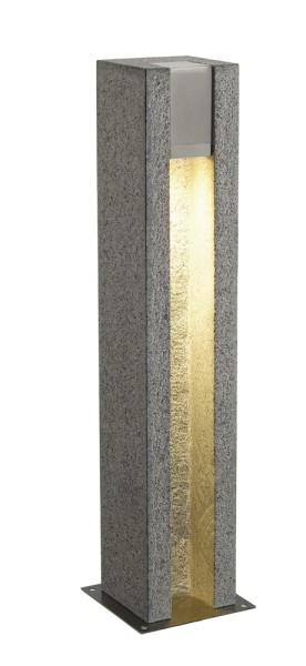 ARROCK SLOT, Outdoor Standleuchte, LED GU10 51 mm, IP44 , eckig, salt & pepper, Granit, 4W LED