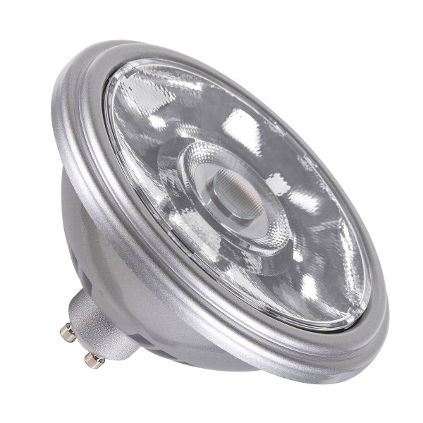 QPAR111 GU10, LED Leuchtmittel silber 12, 5W 2700K CRI90 10°