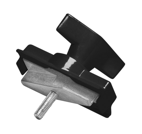 MECHANISCHER ADAPTER, für S-TRACK Hochvolt 3Phasen-Aufbauschiene, schwarz