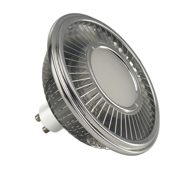 LED ES111, CREE XB-D LED, silbergrau, 17W, 140°, 2700K, dimmbar