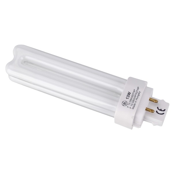 TC-DE G24Q-1, Kompaktleuchtstofflampe, 13W, 3000K, 4-Pin, für EVG