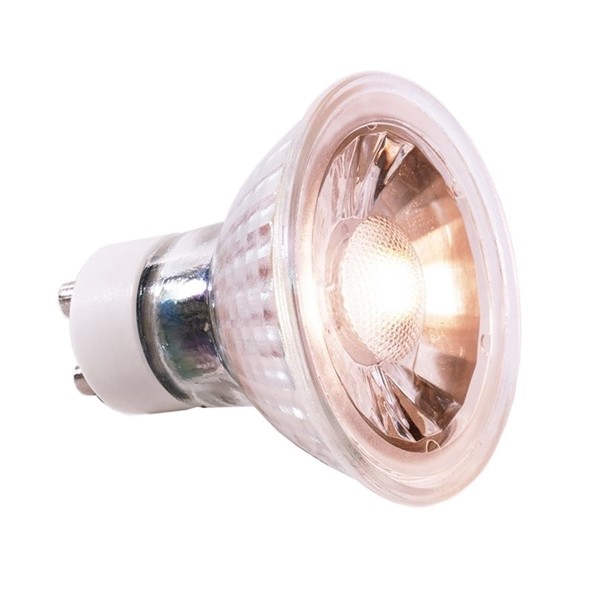 KapegoLED Leuchtmittel, LED COB GU10 3000K, Warmweiß, Abstrahlwinkel: 30°, 220-240V AC/50-60Hz, GU10