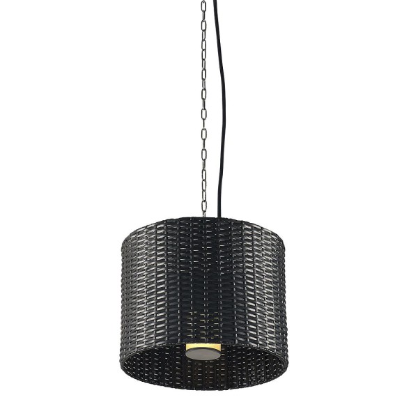 ADEGAN MANILA, Outdoor Pendelleuchte, TC()SE, rund, anthrazit, Ø/H 38,5/30,5 cm, max. 24W