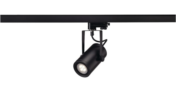 EURO SPOT INTEGRATED LED, Spot für Hochvolt-Stromschiene 3Phasen, LED, 3000K, schwarz, 36°, 12,6W