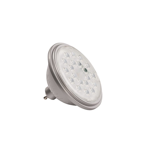 QR111 LED GU10, Leuchtmittel für SLV VALETO® SMART HOME SYSTEM, 25°, silbergrau, 830lm