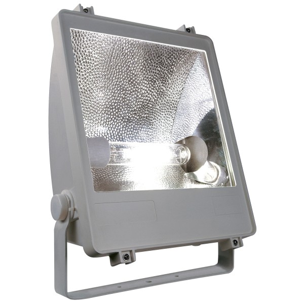 SXL HIT STRAHLER, Outdoor Strahler, HIT, IP65, silbergrau, max. 400W