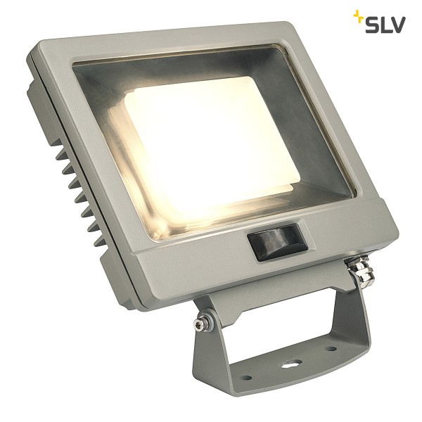 SPOODI SENSOR, LED Outdoor Wandaufbauleuchte, 30W, silbergrau, 3000K