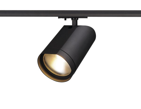 BILAS, Spot für Hochvolt-Stromschiene 1Phasen, LED, 2700K,rund, schwarz matt, 60°, 15W