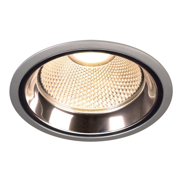 LED DOWNLIGHT PRO R, Einbauleuchte, 2700K, rund, silbergrau, 12W, inkl. LED Disk Modul 800lm