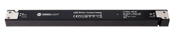 Deko-Light Netzgerät, LONG-FLAT, LT-100-24, Kunststoff, Weiß, 100W, 24V, 312mm