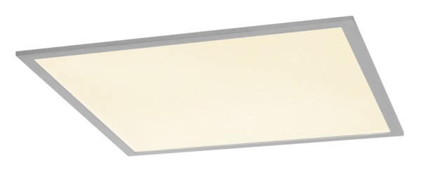 I-VIDUAL, Einbauleuchte, LED, 3000K, silber, für Rasterdecken, L/B/H 61,7/61,7/1,3 cm, 35W