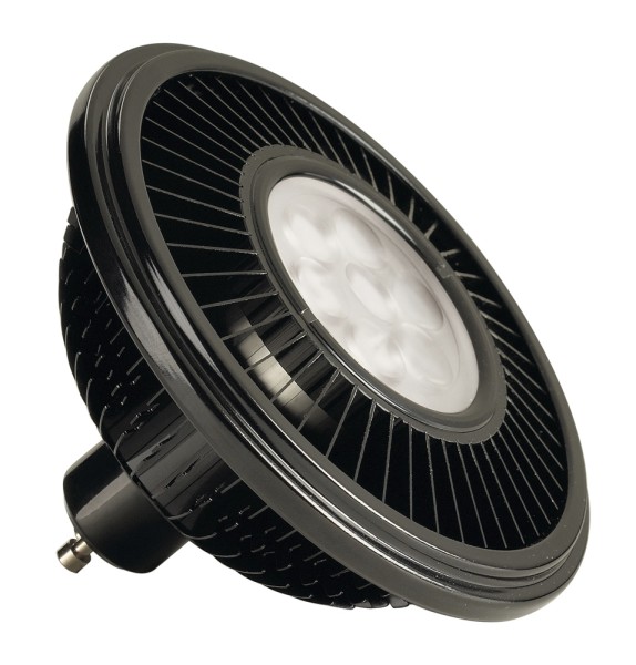 LED ES111, Leuchtmittel, schwarz, 17W, 30°, 2700K, dimmbar