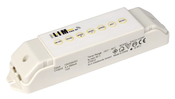 EASY LIM PRO RF MASTERSTEUERUNG, Funk, 24V, 350mA, max. 5W, 3 Kanal