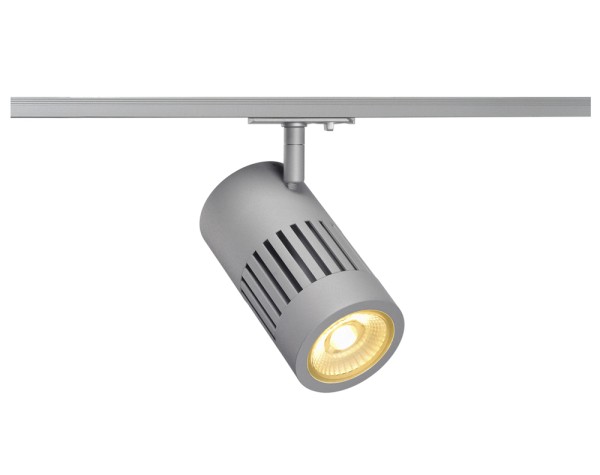 STRUCTEC, Spot für Hochvolt-Stromschiene 1Phasen, LED, 3000K, silber, 60°, 24W