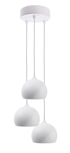 Deko-Light Pendelleuchte, Heze III, Aluminium Druckguss, weiß matt, Warmweiß, 90°, 15W, 230V