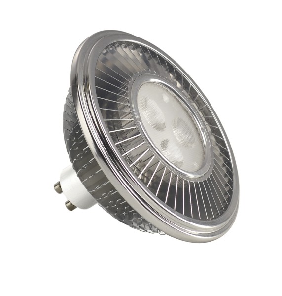 LED ES111, Leuchtmittel, silbergrau, 15W, 30°, 2700K