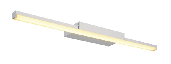 GLENOS, Spiegelleuchte, LED, 3000K, silber, 12,6W