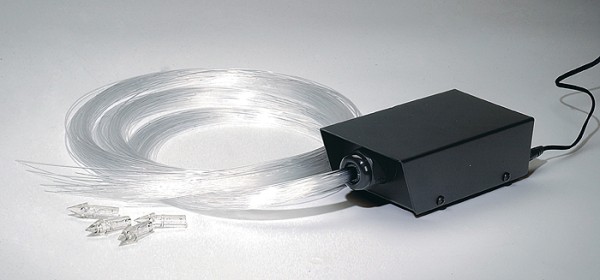 LEDI LIGHT FIBER SET LED, 6,3W, weiss, inkl. Trafo, Netzstecker und 80 Endkappen