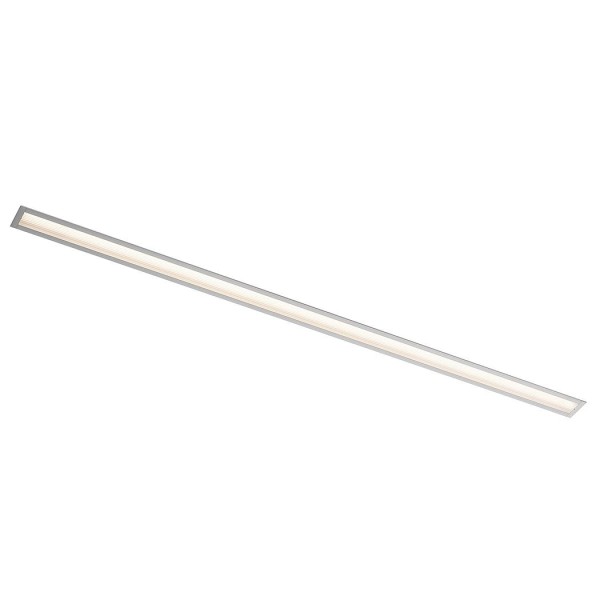 ANINDA, Wand- und Deckeneinbauleuchte, LED, 3000K, lang, silbergrau, 90°