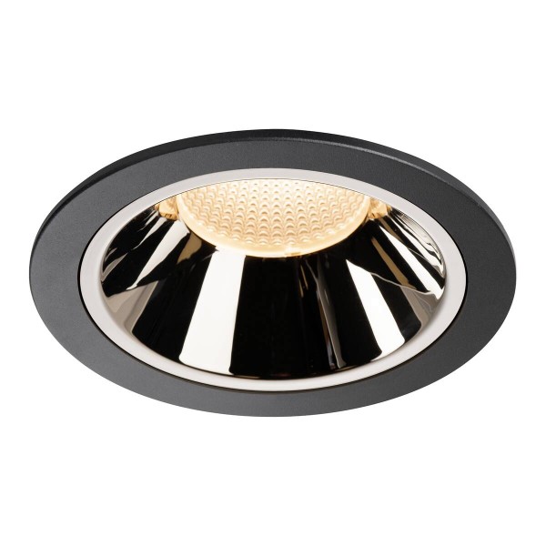 NUMINOS® DL XL, Indoor LED Deckeneinbauleuchte schwarz/chrom 2700K 55°