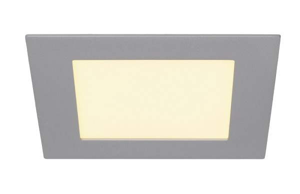 ECO LED PANEL, Einbauleuchte, 3000K, eckig, silbergrau, 12W