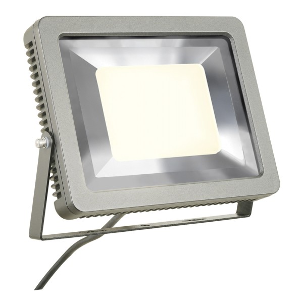 SPOODI 31, Outdoor Strahler, LED, 3000K, IP55, eckig, silbergrau, 55W