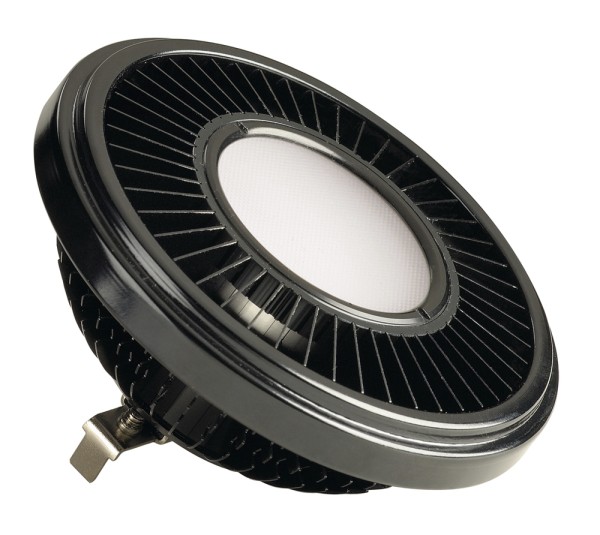 LED QRB111, Leuchtmittel, schwarz, 19,5W, 140°, 2700K, dimmbar