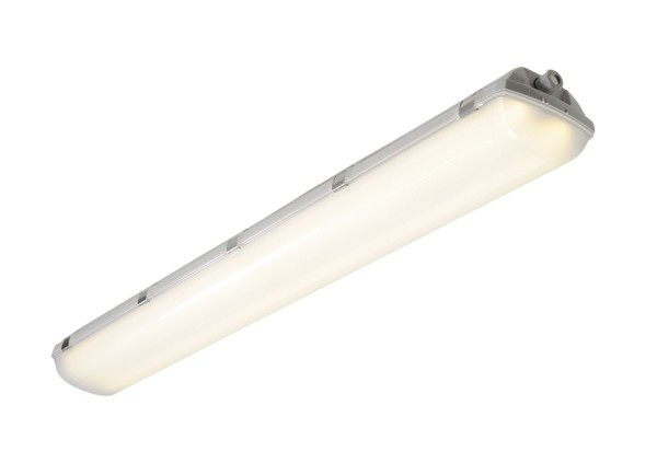 DECKENLEUCHTE 118, Outdoor Wand- und Deckenleuchte, LED, 4000K, IP66, grau, L/B/H 118/14,5/11 cm