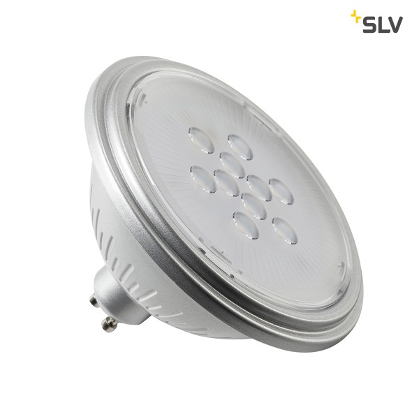 LED Leuchtmittel, QPAR111, GU10, 7W, 3000K, 40° silber