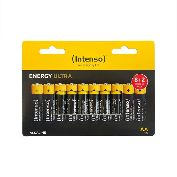 (Intenso) ENERGY ULTRA, 1,5 V Batterie, 2600 mAh,   AA (10 Stück)