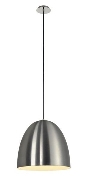 PARA CONE 40, Pendelleuchte, A60, rund, aluminium gebürstet, Ø 40 cm, max. 60W