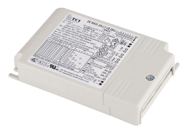 TCI LED-TREIBER, 50VA, 350-1050mA, Dip-Switch, inkl. Zugentlastung, DALI-dimmbar