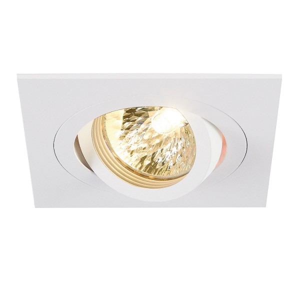 NEW TRIA I MR16 Downlight, eckig, mattweiss, max. 50W, inkl. Clipfedern