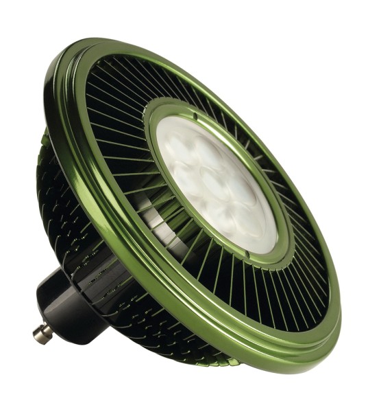 LED ES111, Leuchtmittel, grün, 17W, 30°, 2700K, dimmbar