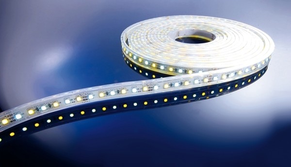 Flexibler LED Stripe IP65, 12V, 5 m Rolle, CW - WW