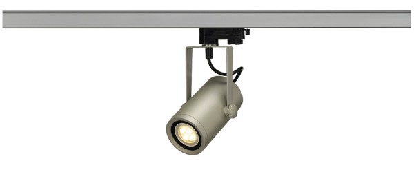 EURO SPOT INTEGRATED LED, Spot für Hochvolt-Stromschiene 3Phasen, LED, 2700K, silbergrau, 36°