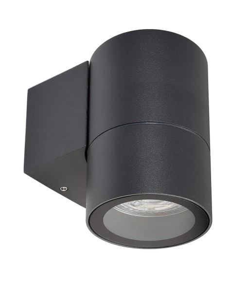 Deko-Light Wandaufbauleuchte, Achernar Down, Aluminium Druckguss, Schwarzgrau RAL 7021, 50W, 108mm