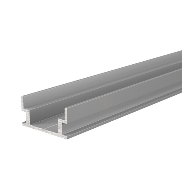 Reprofil, IP-Profile, U-flach AU-04-12 für LED Stripes bis 13,3 mm, Silber-matt, 2500 mm