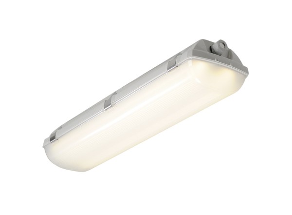 DECKENLEUCHTE 62, Outdoor Wand- und Deckenleuchte, LED, 4000K, IP66, grau, L/B/H 61,5/14,5/11 cm