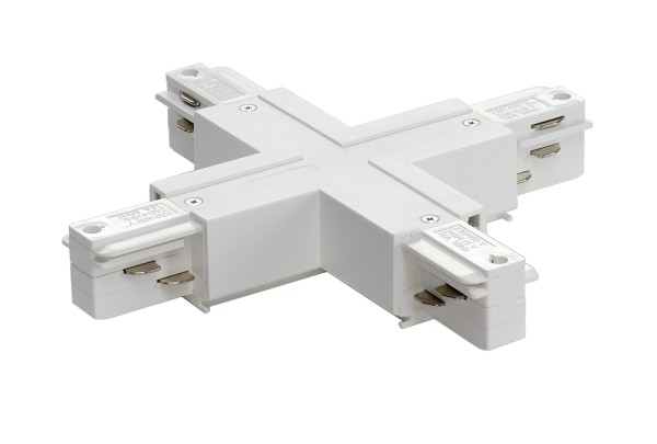 X-VERBINDER, für EUTRAC Hochvolt 3Phasen-Aufbauschiene, mit Einspeisemöglichkeit, 2 Stromkreise