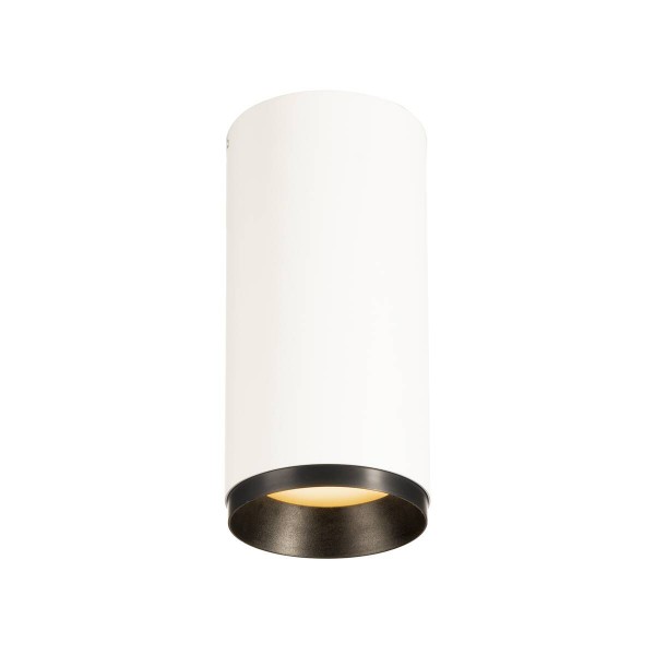 NUMINOS® CL DALI M, Indoor LED Deckenaufbauleuchte weiß/schwarz 2700K 60°