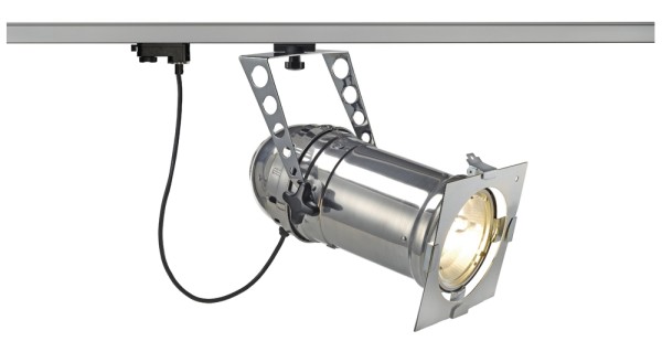 SFL PAR56 TS 70 LANG HV HIT-DE, Strahler, aluminium poliert, 70W, inkl. 3Phasen-Adapter