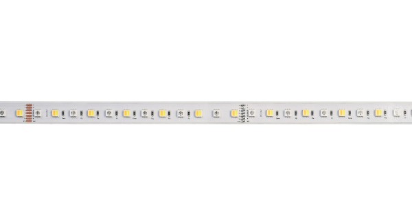 Deko-Light Flexibler LED Stripe, 5050-72-24V-RGB+2700K-6500K-5m-Silikon, Kupfer, Weiß, 120°, 15W