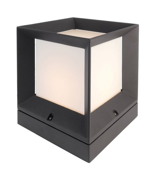 Deko-Light Stehleuchte, Octantis, Aluminium Druckguss, dunkelgrau, 25W, 230V, 224x224mm