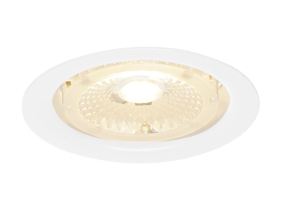 F-LIGHT, Einbauleuchte, LED, 3000K, rund, weiß, 40°, starr, 6,35W