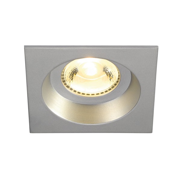 BOOST SQUARE IP44, Einbauleuchte, LED, 3000K, IP44, silbergrau, 6W