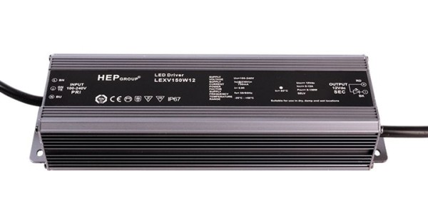 HEP Netzgerät, LEXV150W12, Eingangsspannung: 100-240V AC/50-60Hz, Ausgangsspannung: 12V DC, 150,00 W