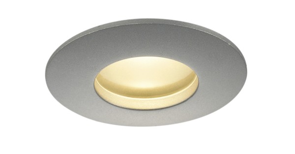 OUT 65, Outdoor Deckeneinbauleuchte, LED, 3000K, rund, silbergrau, 38°, 12W, inkl. Treiber